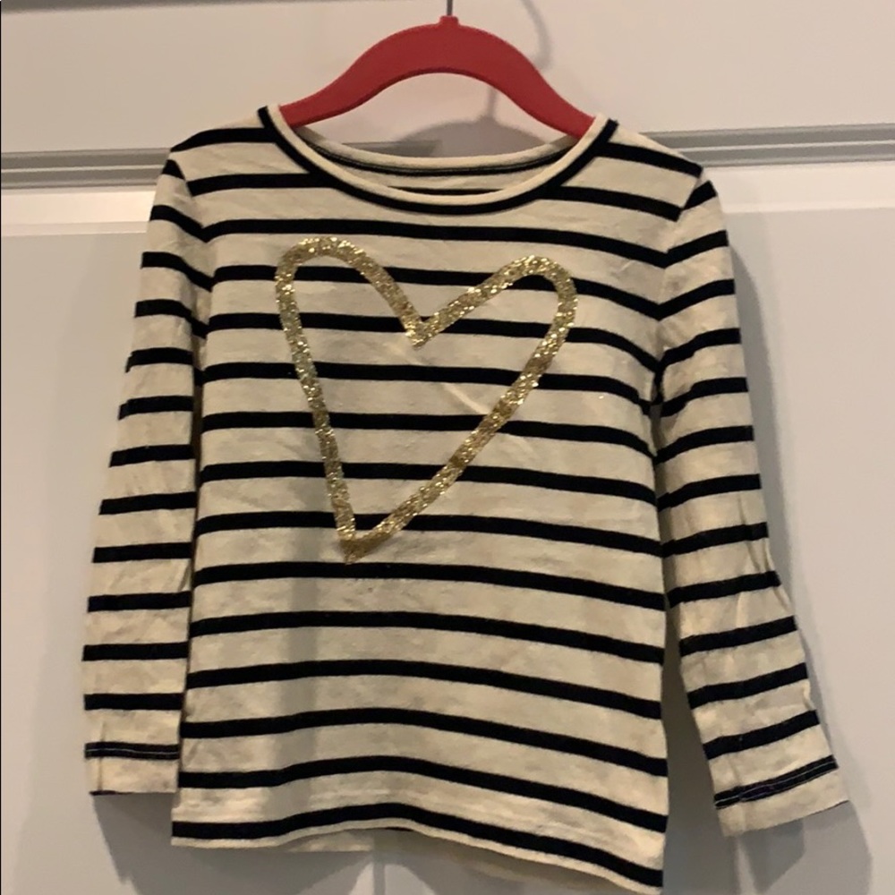 Long Sleeve Black/Ivory T-Shirt